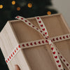 Geschenkband 5m Herzen rot (VE = 8 Stk.)
