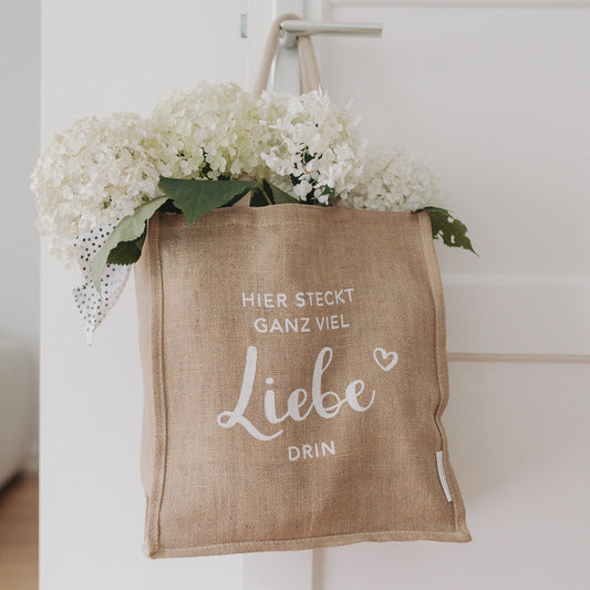Juteshopper Liebe (VE = 5 Stück)