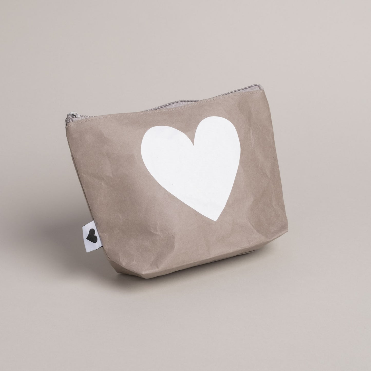 Trousse de toilette cœur gris (VE = 6 pièces)
