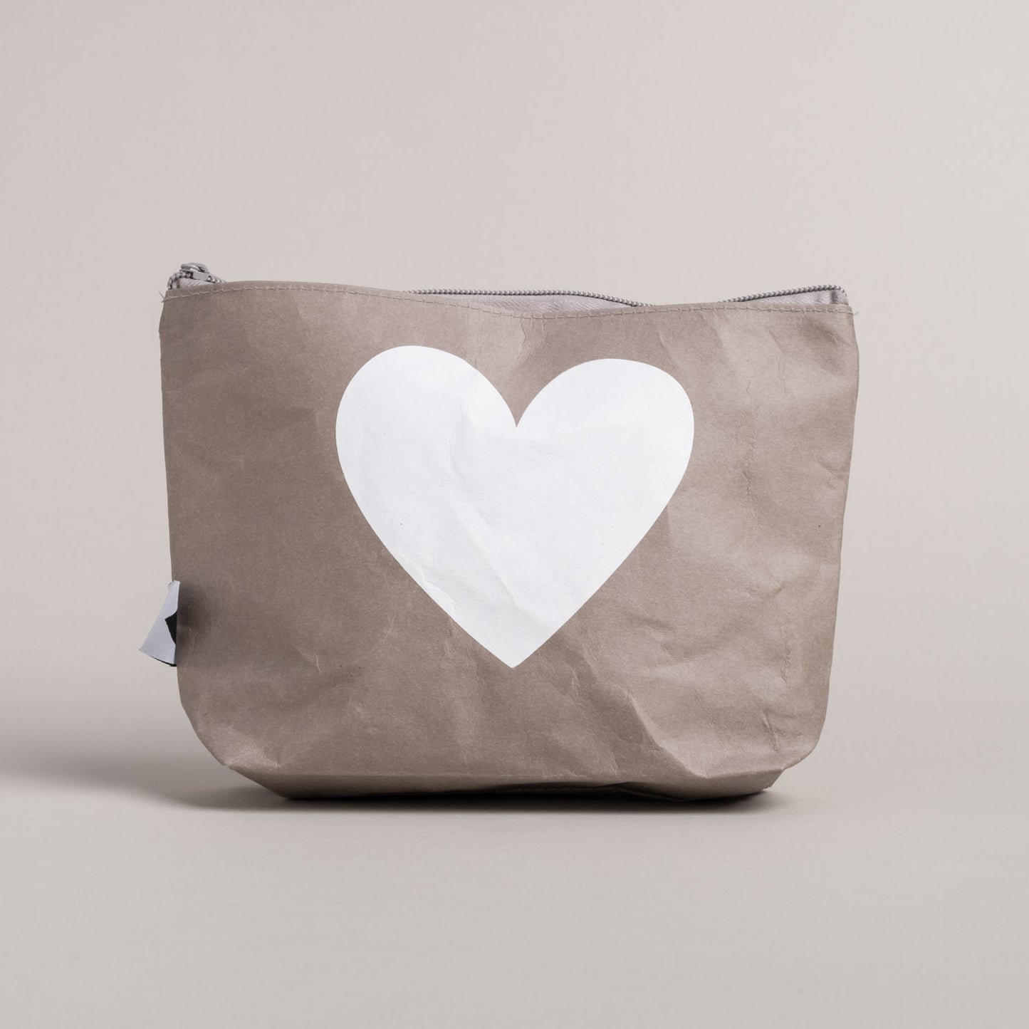Trousse de toilette cœur gris (VE = 6 pièces)