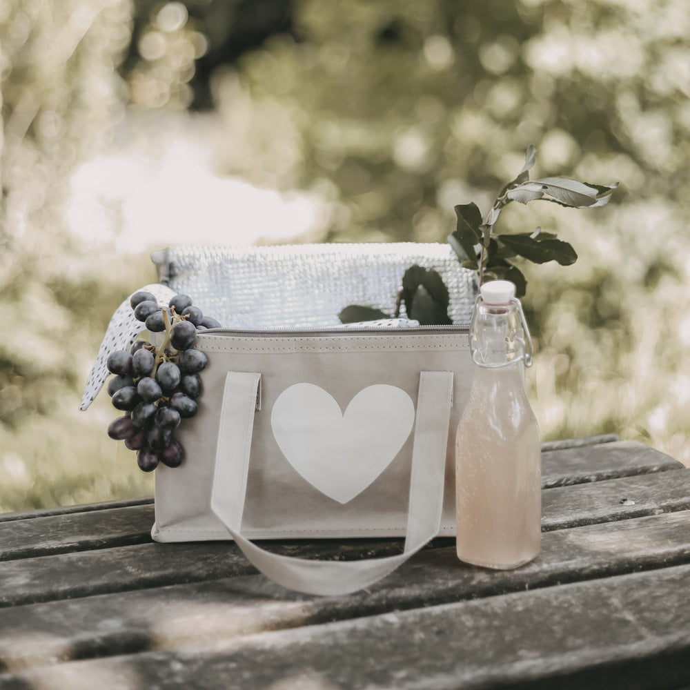 Cooler bag gray heart (VE = 5 pcs.)