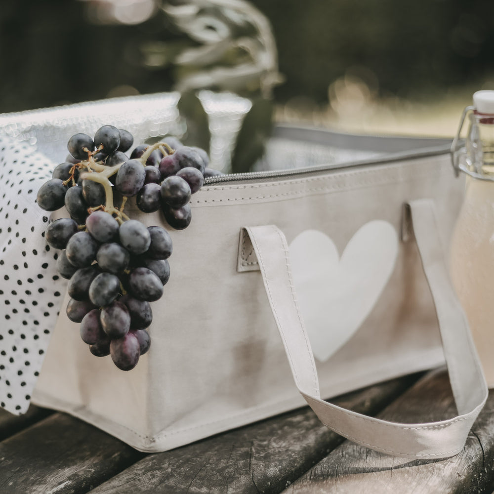 Cooler bag gray heart (VE = 5 pcs.)