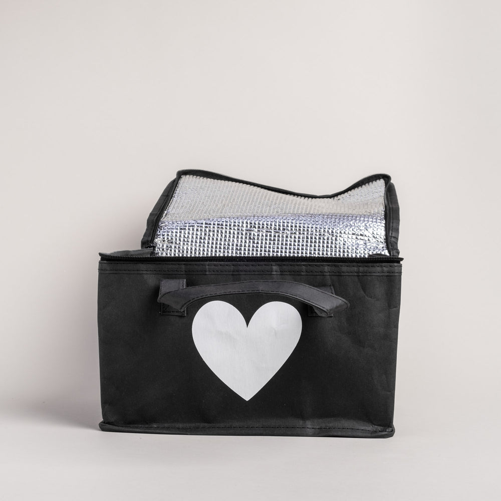 Sac isotherme noir cœur (VE = 5 pcs.)