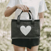 Sac isotherme noir cœur (VE = 5 pcs.)