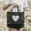 Sac isotherme noir cœur (VE = 5 pcs.)