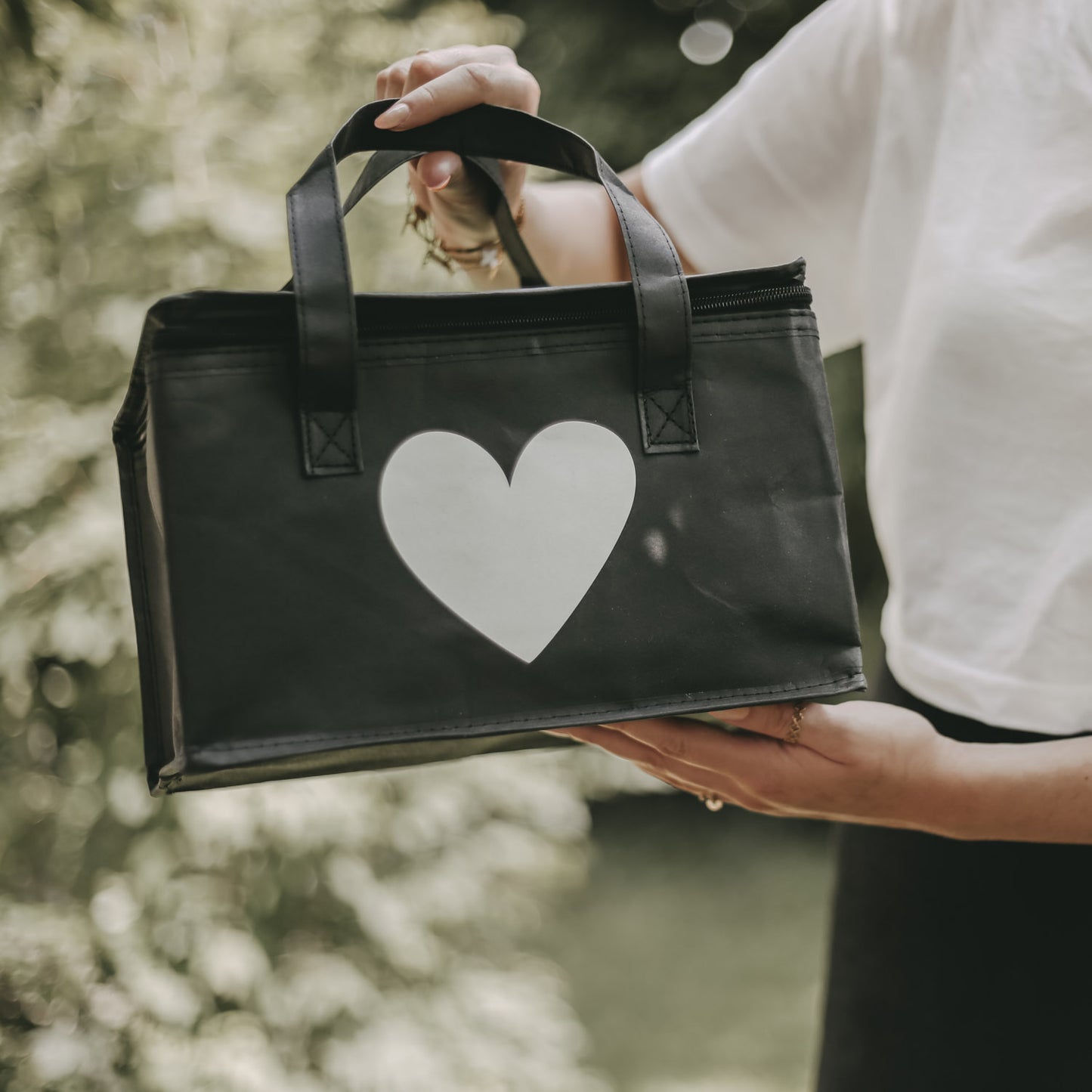 Sac isotherme noir cœur (VE = 5 pcs.)
