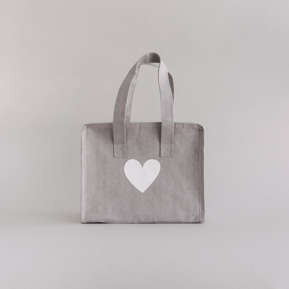 Petit sac isotherme gris cœur (VE = 5 pièces)