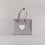 Petit sac isotherme gris cœur (VE = 5 pièces)