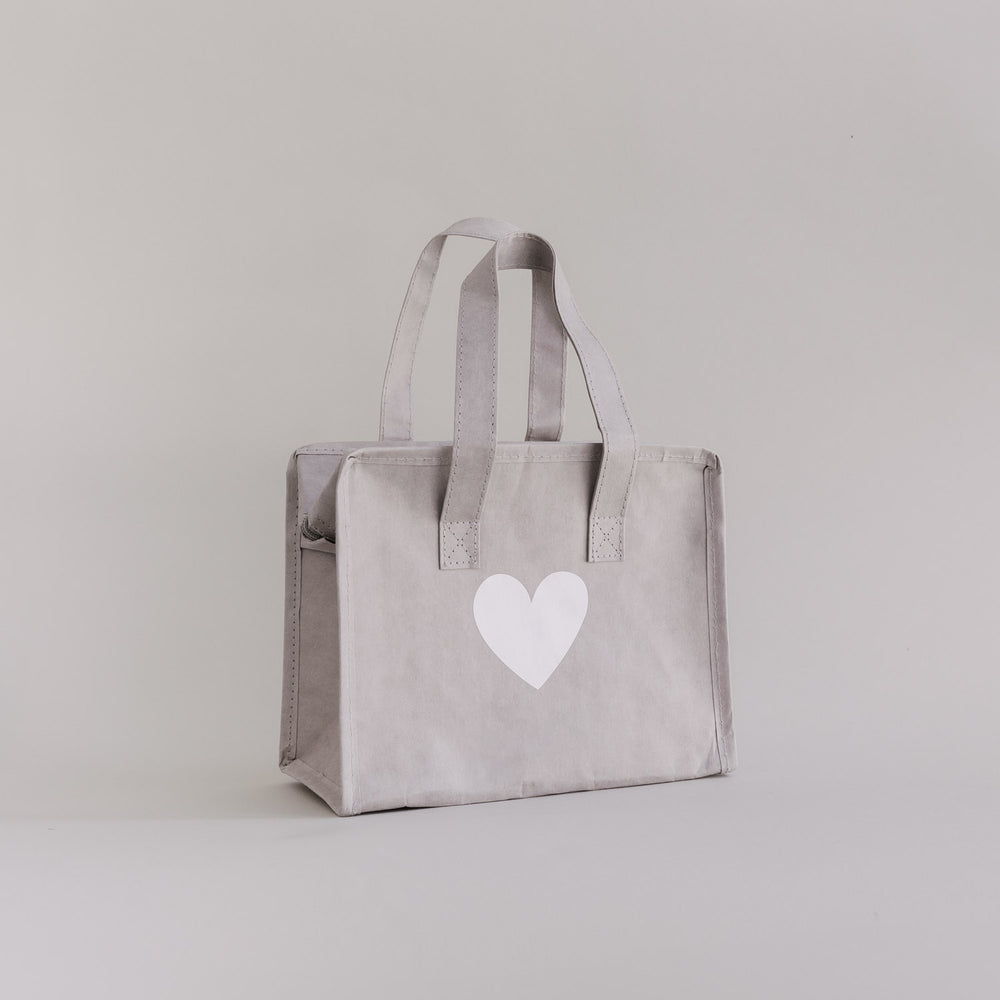 Petit sac isotherme gris cœur (VE = 5 pièces)