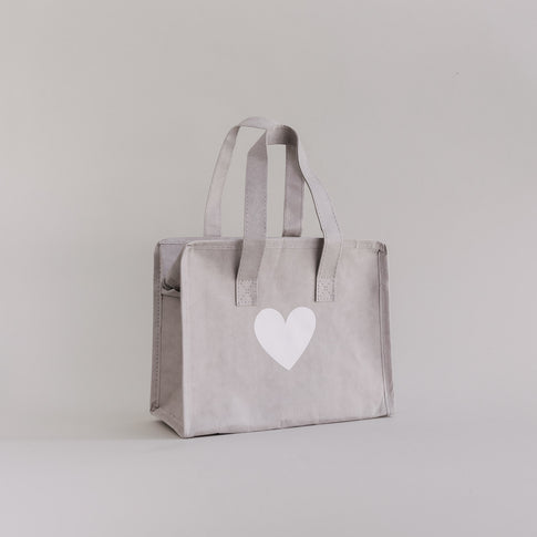 Petit sac isotherme gris cœur (VE = 5 pièces)