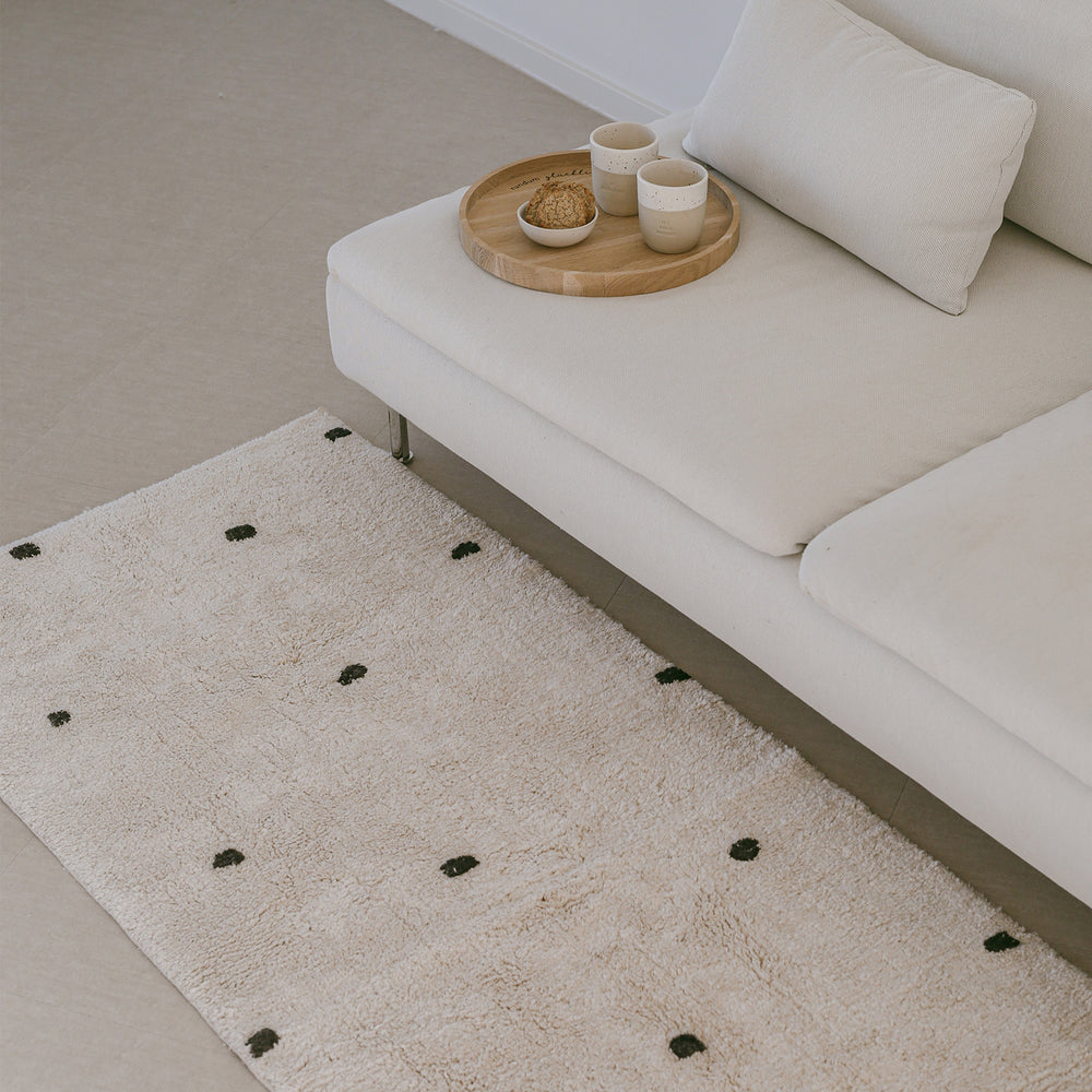 Tapis couloir tissé à pois 200x70cm (UE= 3 Pièces)