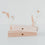 Card and flower holder set of 2 - 12 cm heart natural (PU= 6 sets)