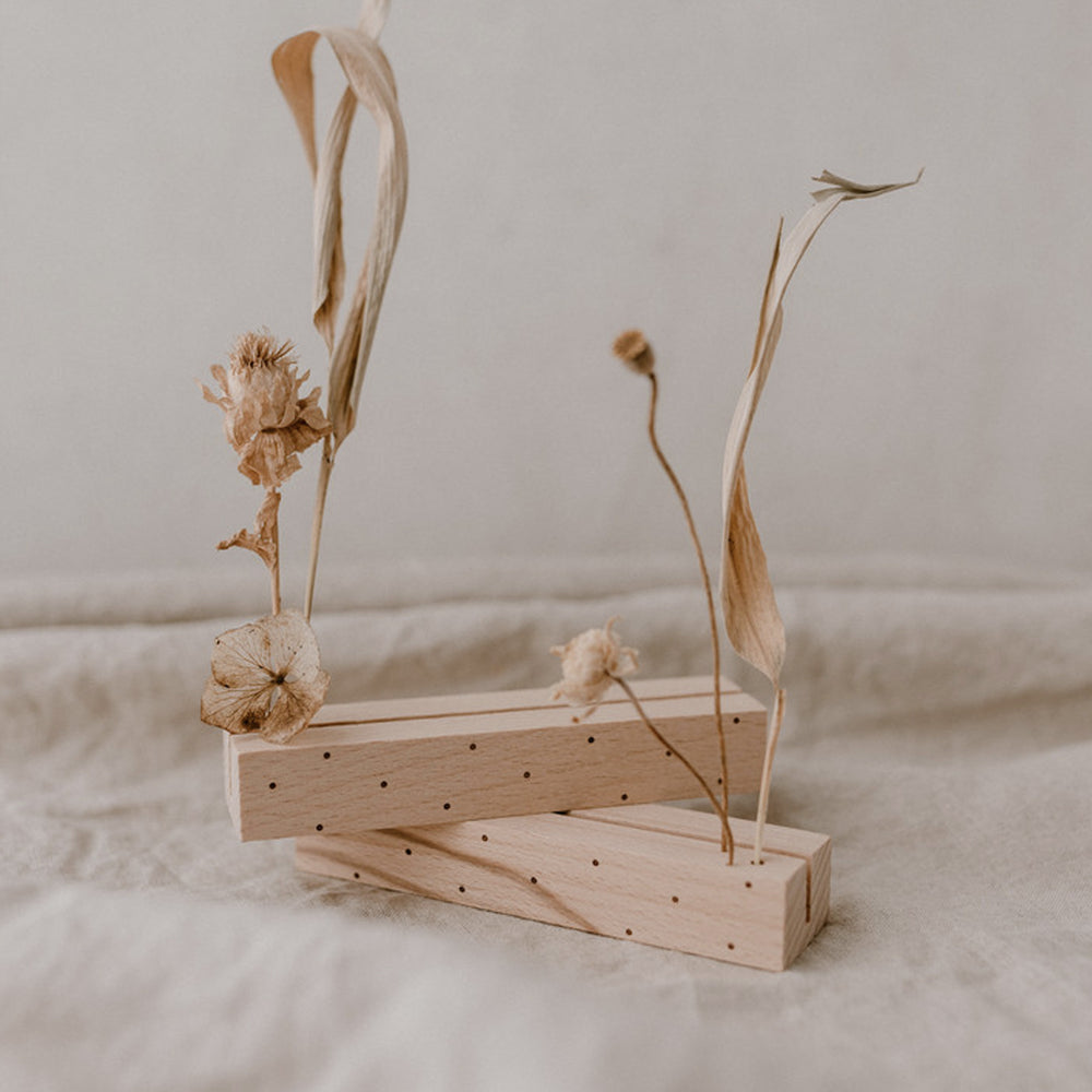 Card and flower holder set of 2 - 12 cm dots (VE= 6 sets)