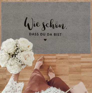 Waschbare Matte Wie Schön Grau