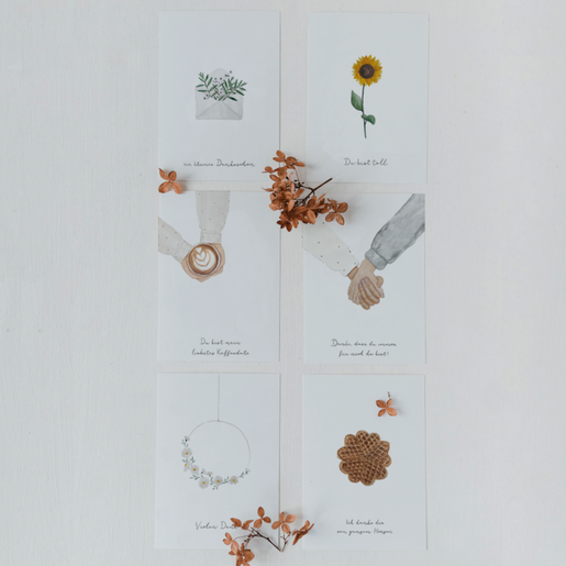 Dankeskarte Immer da (VE = 10 Stück)