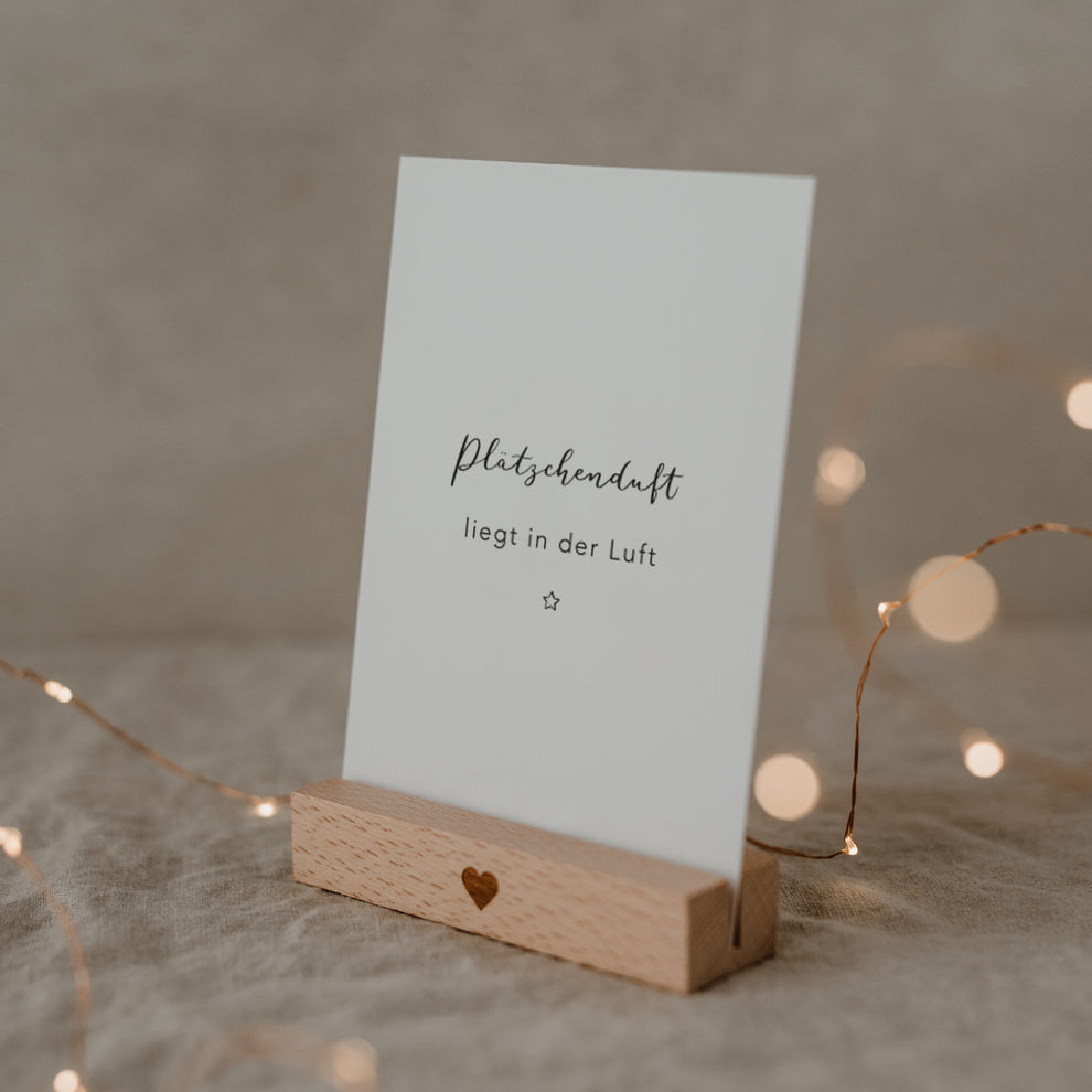 Weihnachtskarte Plätzchenduft (VE = 10 Stück)