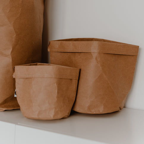 Sac en papier 2er Set nature (UE = 6 Ensembles)