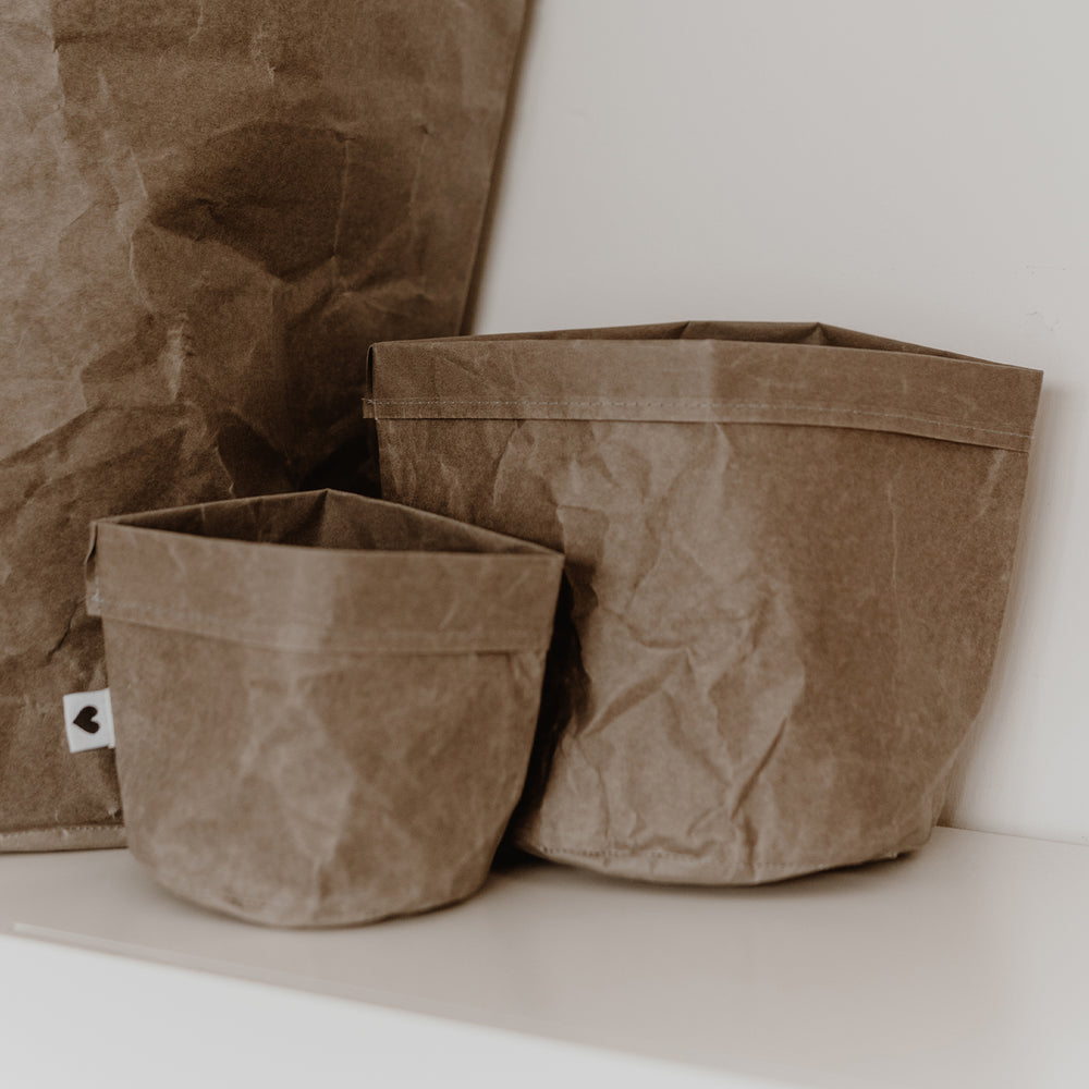 Paperbag 2er Set gris (UE = 6 Ensembles)
