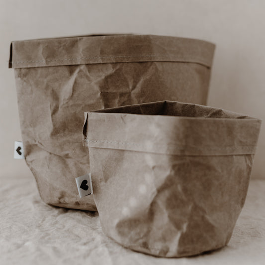 Paperbag 2er Set gris (UE = 6 Ensembles)