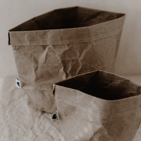 Paperbag 2er Set gris (UE = 6 Ensembles)