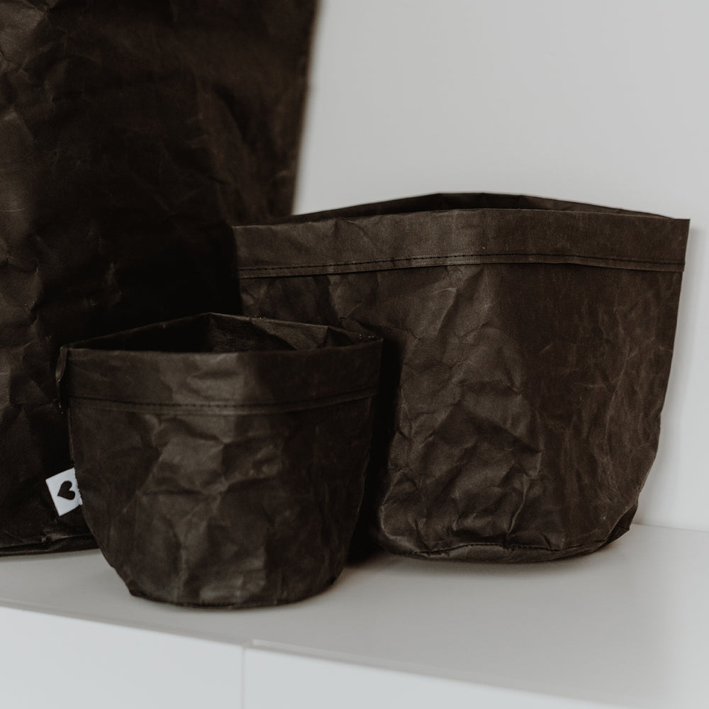 Paperbag Lot de 2 noir (UE = 6 Ensembles)