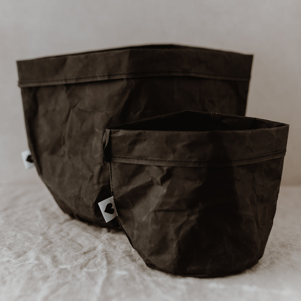 Paperbag Lot de 2 noir (UE = 6 Ensembles)