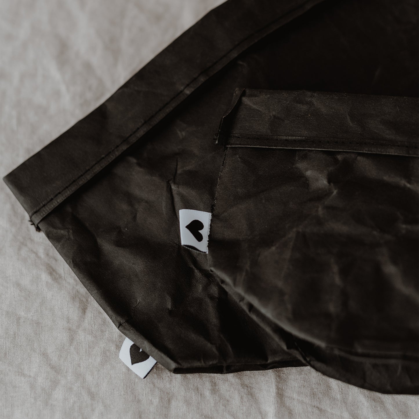 Paperbag Lot de 2 noir (UE = 6 Ensembles)