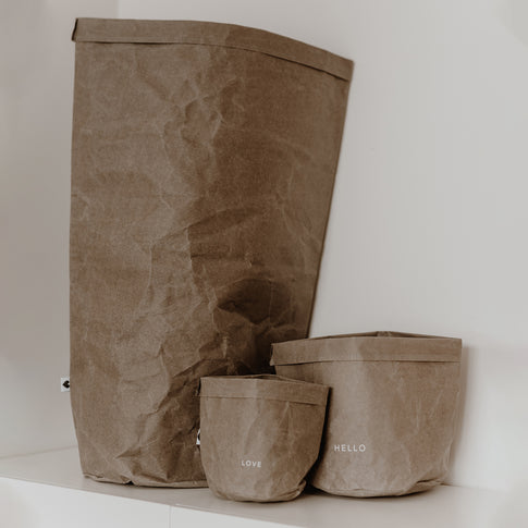 Sac en papier 78cm gris (UE = 6 Pièces)