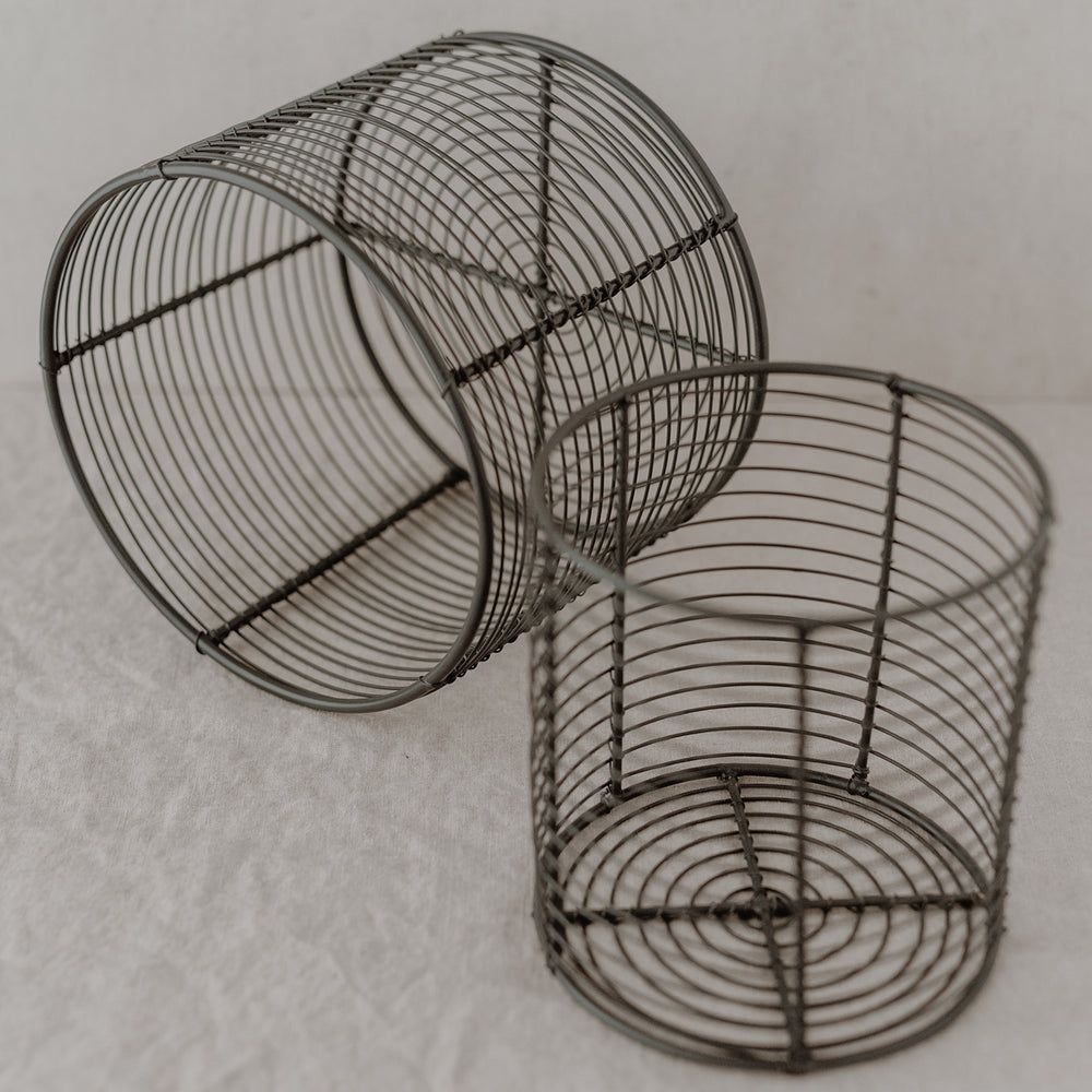 Drahtkorb rund im 3er Set (VE = 2 Sets)