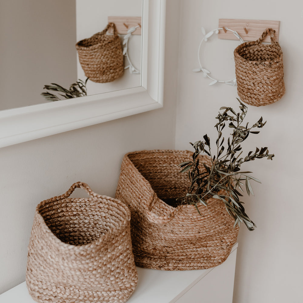 Storage basket made of jute Small (PU = 6 pieces)