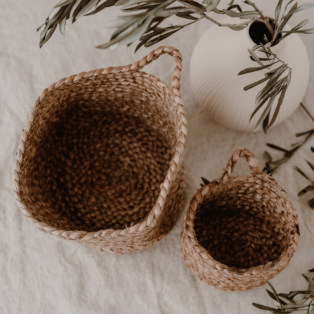 Storage basket made of jute Small (PU = 6 pieces)