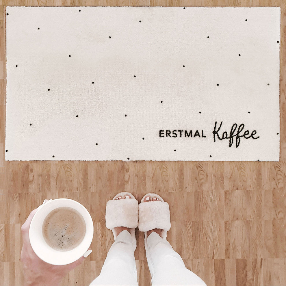 Waschbare Matte Erstmal Kaffee