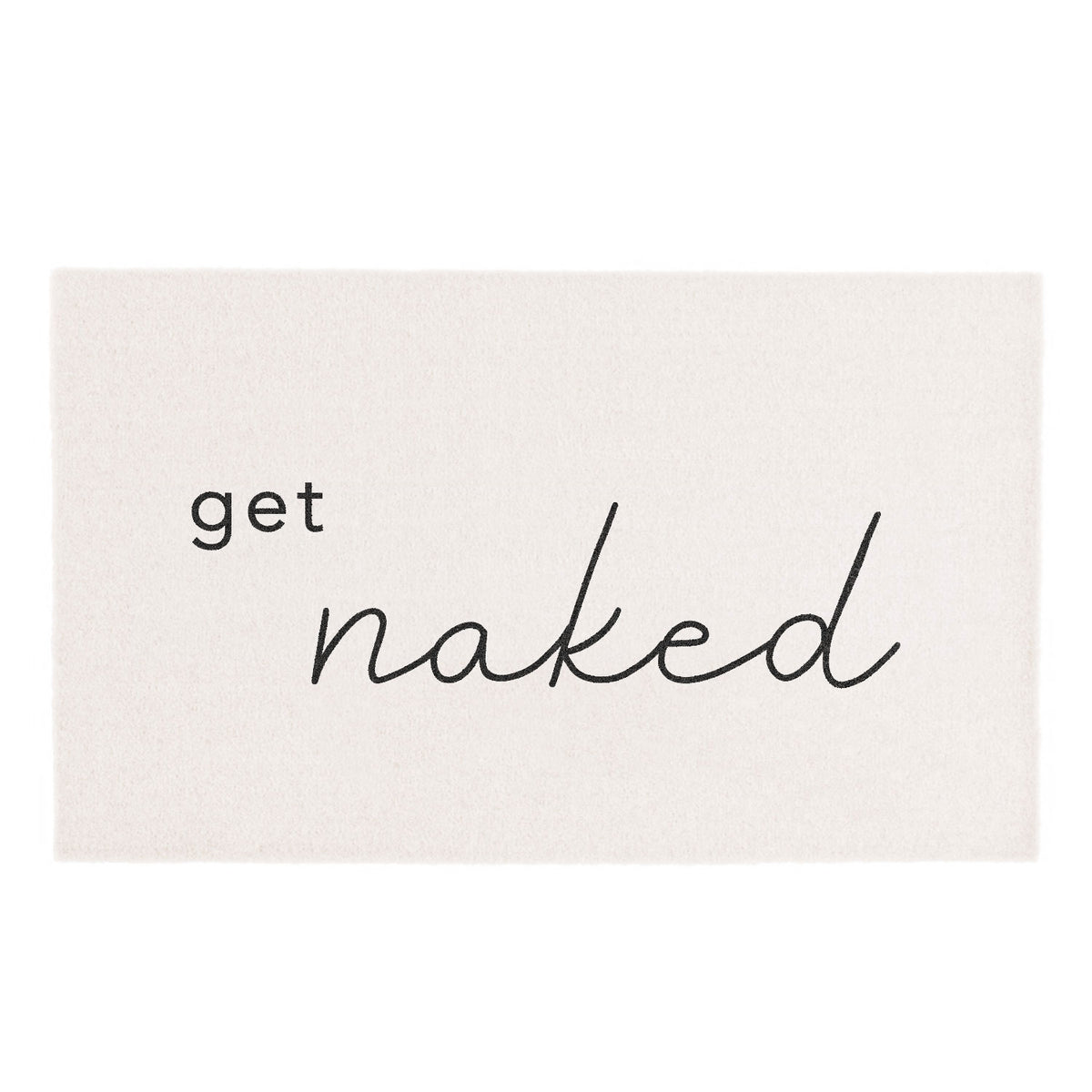 Waschbare Matte Get naked