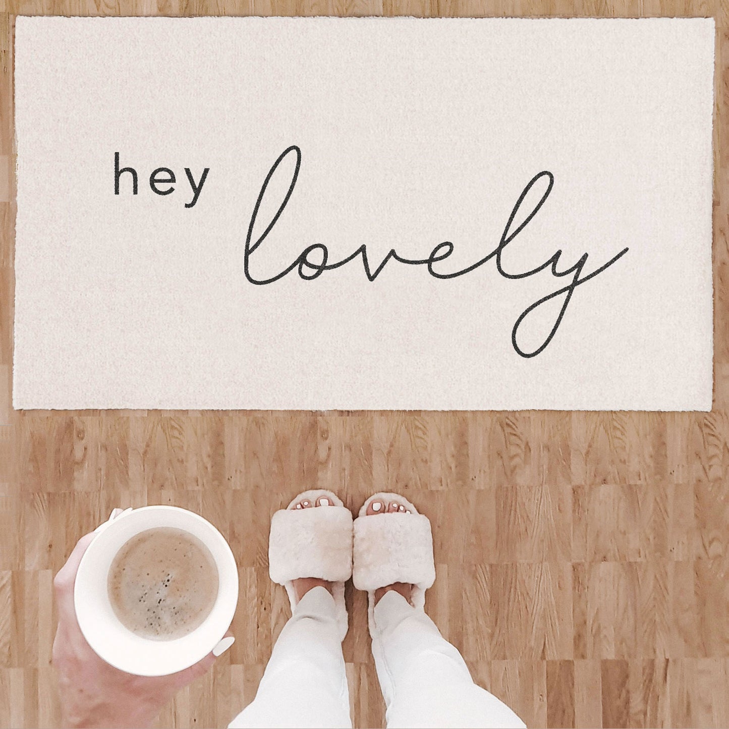 Washable Mat Hey Lovely