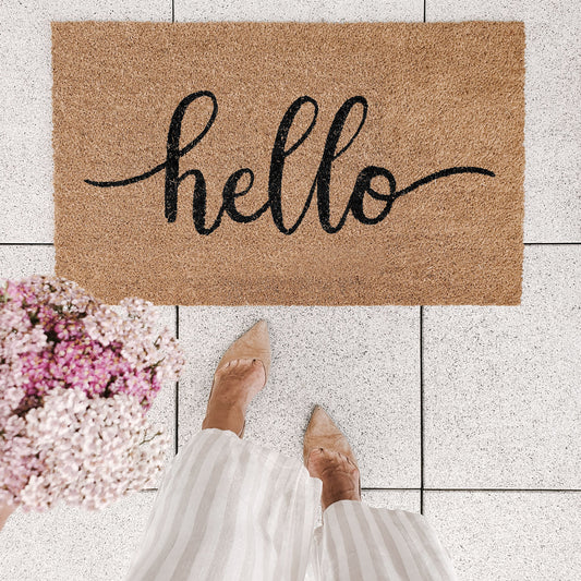 Paillasson en Coco Hello (UE = 6 Pièces)