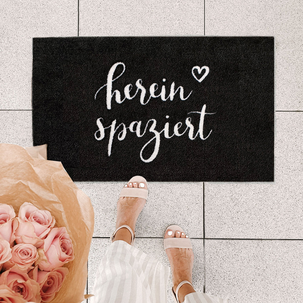 Washable doormat Come in black 75 x 45 (PU = 6 pieces)