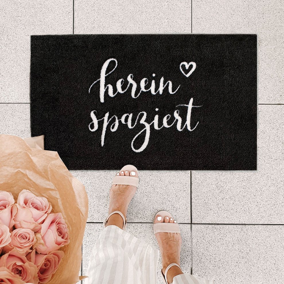 Washable doormat Come in black 75 x 45 (PU = 6 pieces)
