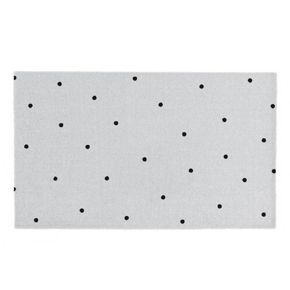 Waschbare Matte Punkte Hellgrau 120 x 67