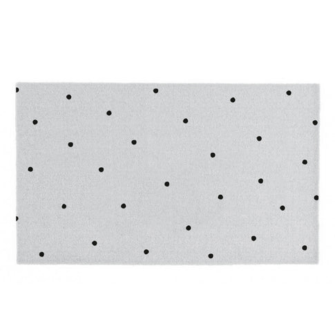 Waschbare Matte Punkte Hellgrau 120 x 67