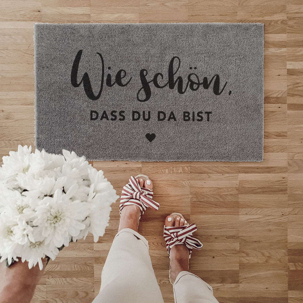 Waschbare Fußmatte Wie Schön Grau 75 x 45 (VE = 6 Stk)