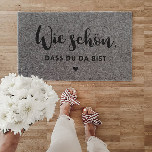 Waschbare Fußmatte Wie Schön Grau 75 x 45 (VE = 6 Stk)
