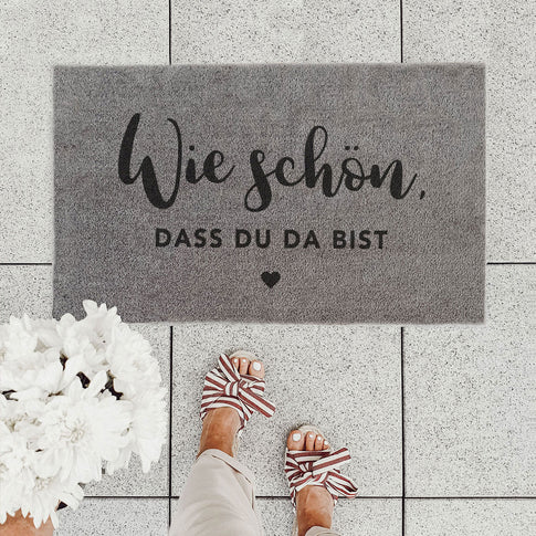 Waschbare Fußmatte Wie Schön Grau 75 x 45 (VE = 6 Stk)