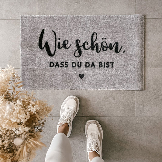 Waschbare Fußmatte Wie Schön Grau 75 x 45 (VE = 6 Stk)