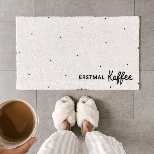 Waschbare Fußmatte Erstmal Kaffee  75 x 45 (VE = 6 Stk)