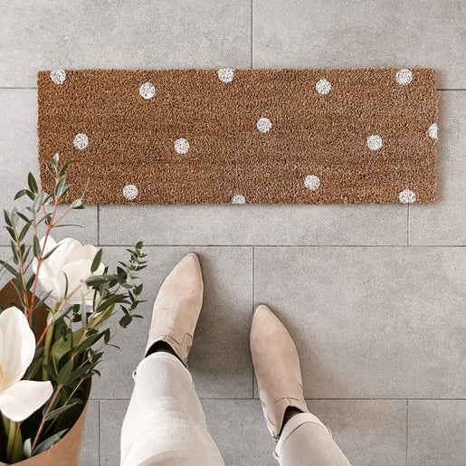 Kleine Kokosmatte Kleine Punkte (VE = 6 Stk)