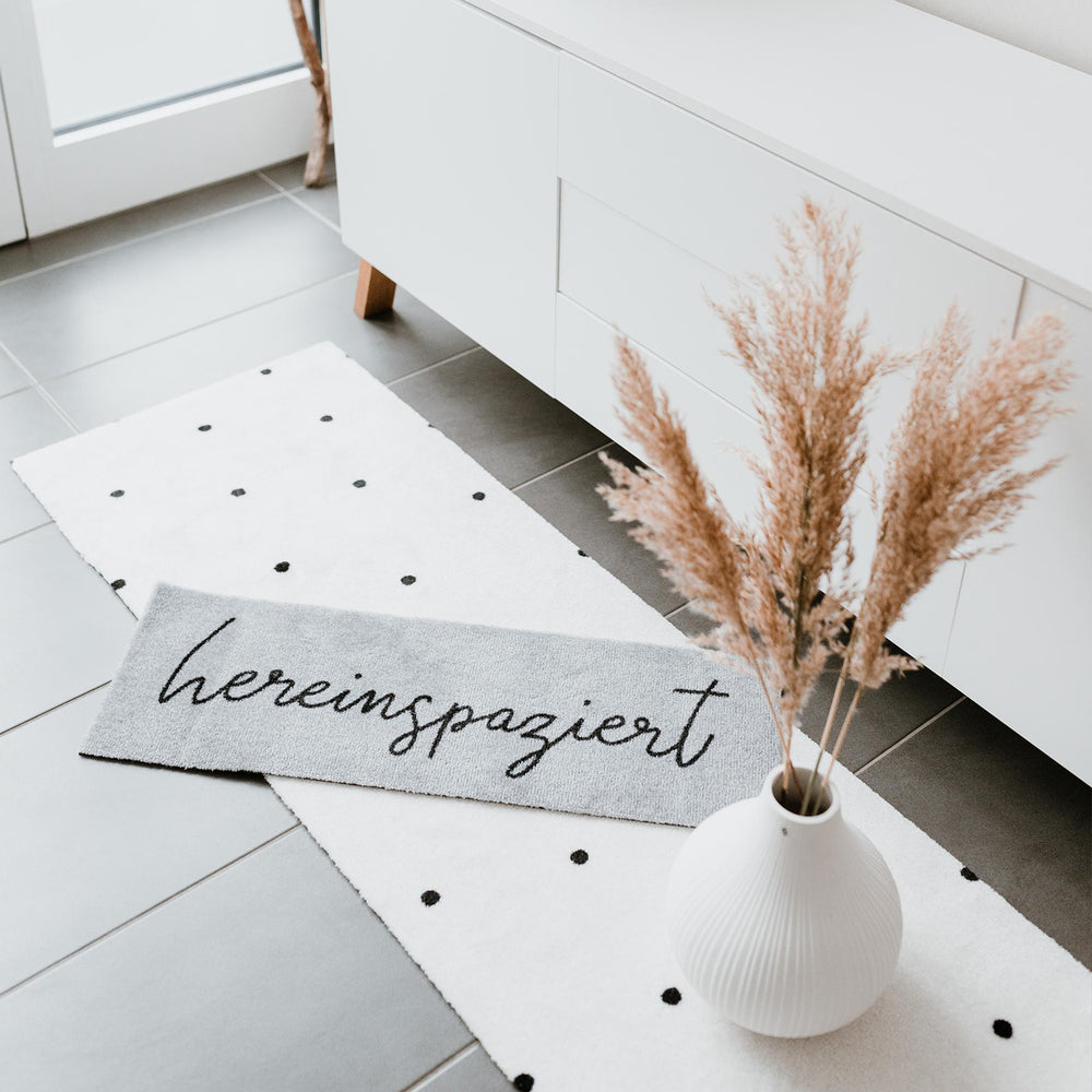 Small washable doormat Gray Come in 75 x 25 (PU = 6 pieces)