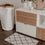 Washable doormat checks cream 75 x 45 (PU = 6 pieces)
