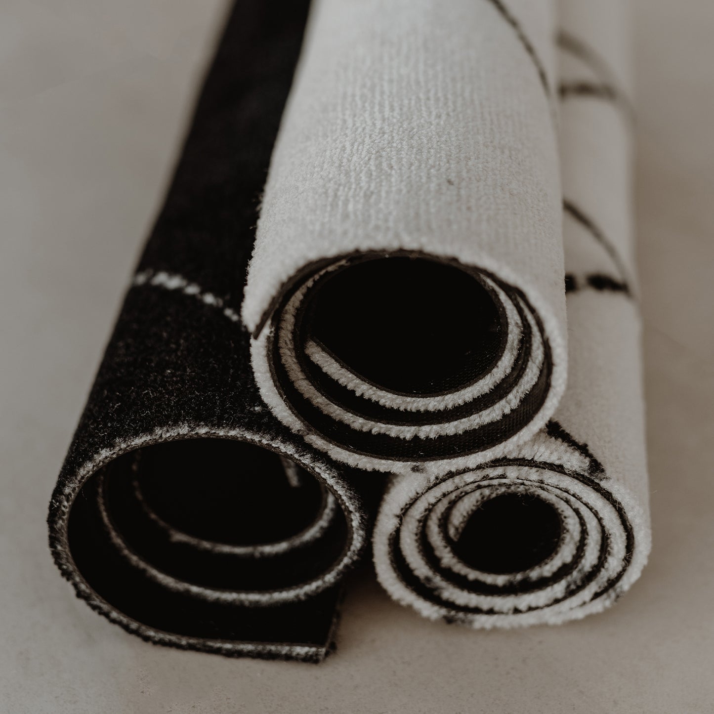 Washable doormat checks cream 75 x 45 (PU = 6 pieces)