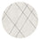 Runde waschbare Matte Lines Creme