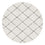 Runde waschbare Matte Karos Creme